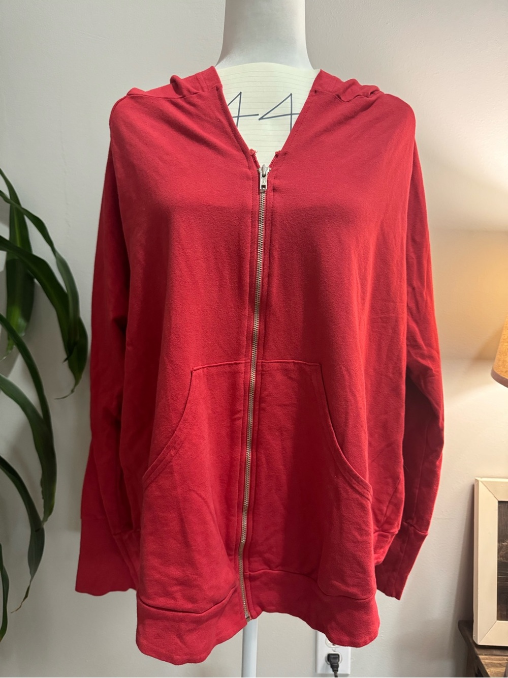 Blue Fish Red Pullover Hoodie 2X